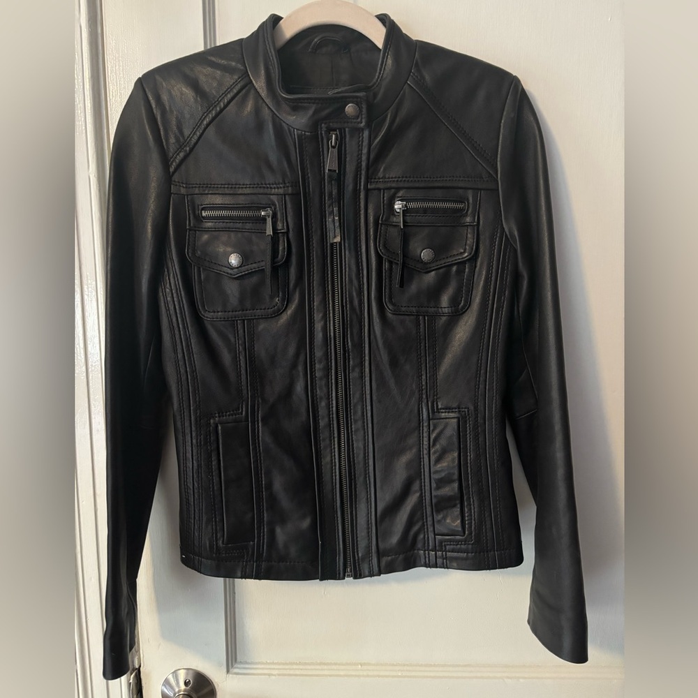 MICHAEL KOHRS Black Leather Jacket